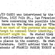 Portion of an internal FBI memo dated March 20, 1959 regarding the identify of the antisemitic author “The Patriot”